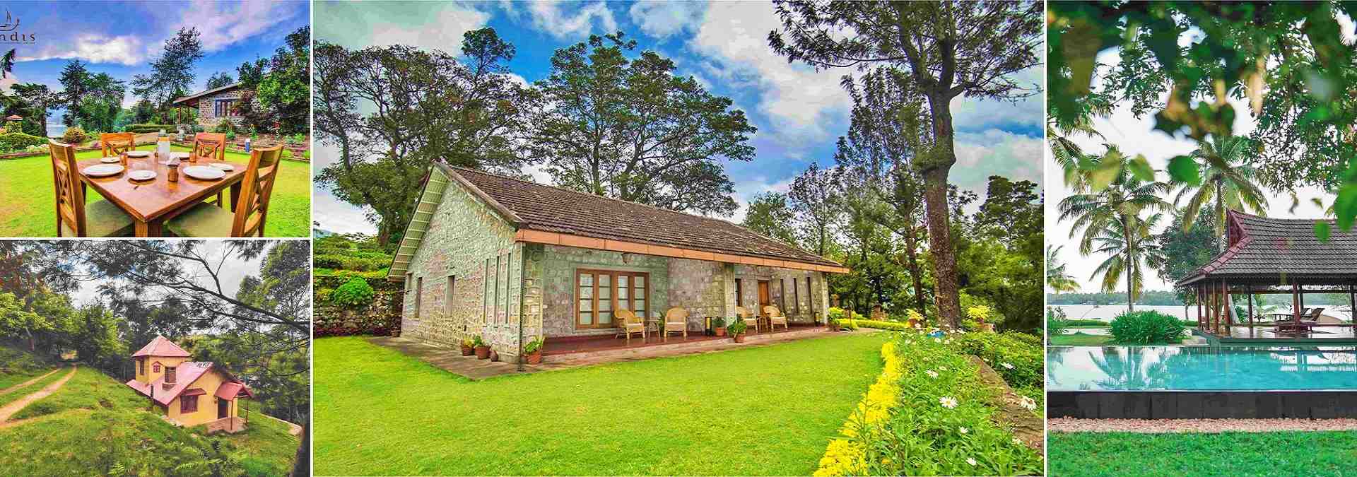 A picturesque collection of eco-friendly stays, from heritage cottages to lakeside retreats, blending luxury with nature. These handpicked accommodations offer immersive cultural experiences, sustainable tourism, and serene getaways amidst Kerala’s lush landscapes, ideal for responsible travelers.