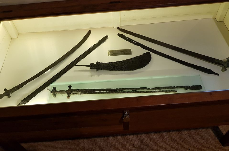 The special sword used by Kunjali Marakkar IV preserved at Marakkar Museum