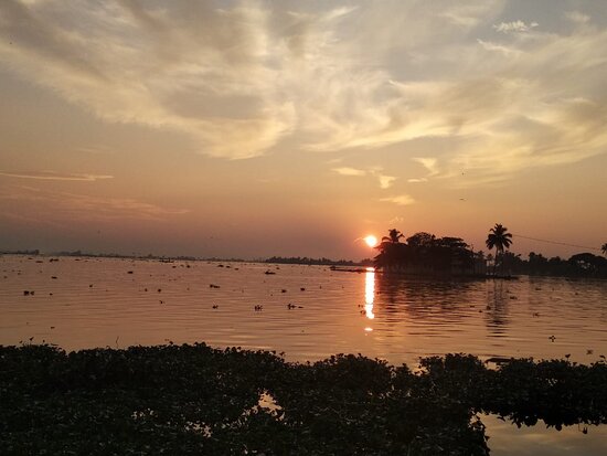 Sunset Time at the Punnamada Lake