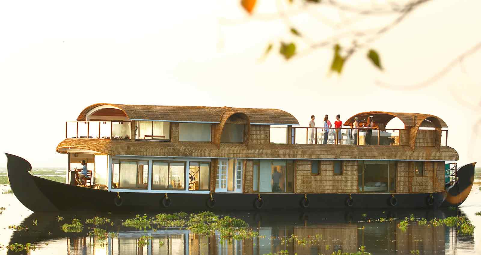 elaxing cruise on a luxury houseboat